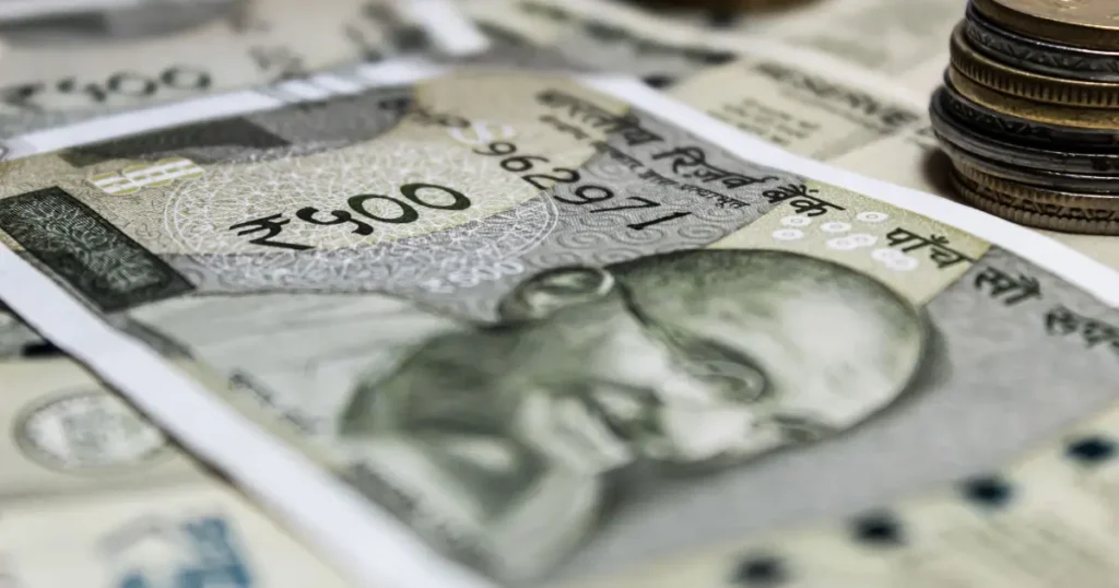 A five hundred Indian currency note
