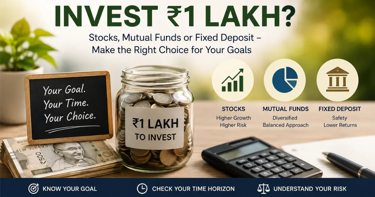Where should you invest-stock, mutual fund or fixed deposit