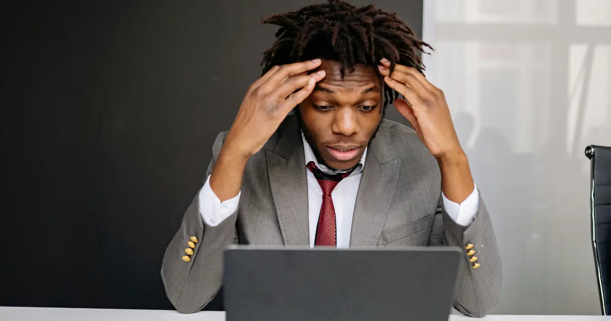 A stressed Person