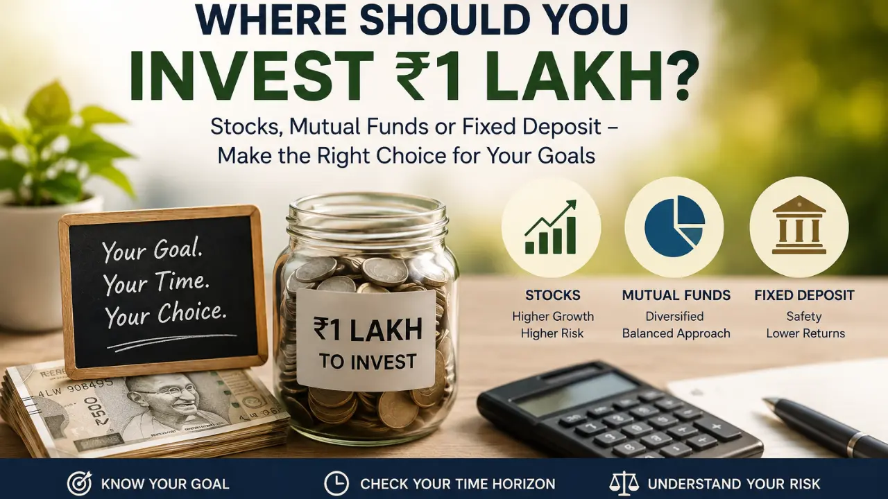Where should you invest-stock, mutual fund or fixed deposit